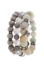 Load image into Gallery viewer, Textured Beaded Stretch Bracelet. **Available for Next Day Shipping**
