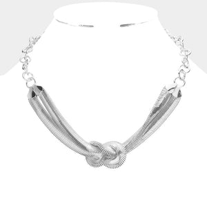Knotted Metal Necklace