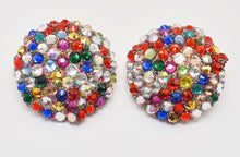 Load image into Gallery viewer, Round Color Stone Earrings
