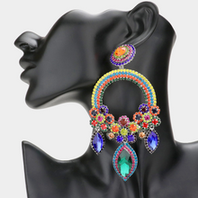 Load image into Gallery viewer, Oversized Marquis Accent Earrings
