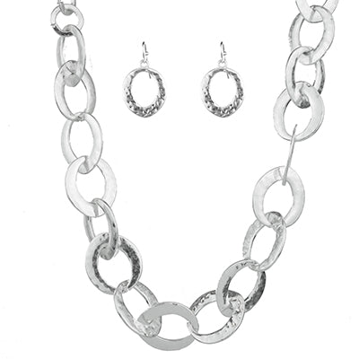 Round Link Necklace Set