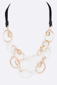Two-Tone Wired Necklace