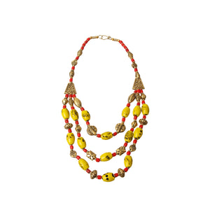 Mixed Tribal Bead Necklace