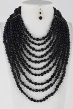 Load image into Gallery viewer, Multi Strand Faceted Necklace Set
