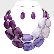 Load image into Gallery viewer, Graduated Ombré Necklace Set
